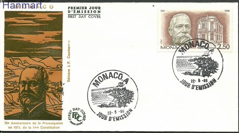 Znaczek Monako 1986 Mi 1757 FDC