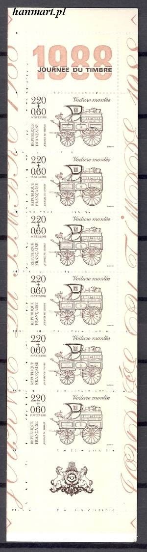 Znaczek Francja 1988 Mi mh 13 Czyste **