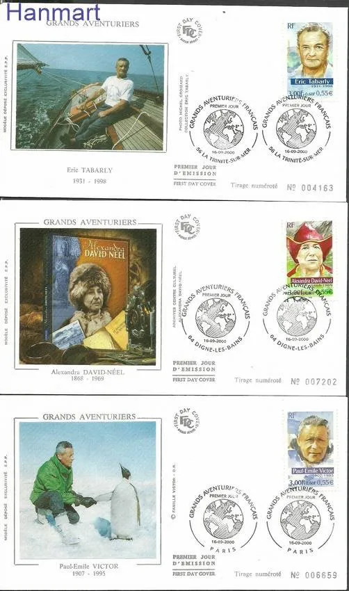 Znaczek Francja 2000 Mi S3483-3488 FDC