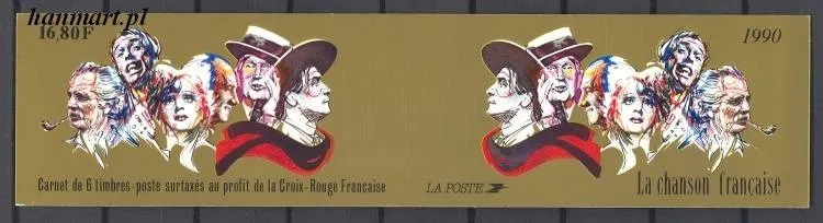 Znaczek Francja 1990 Mi mh 21 Czyste **