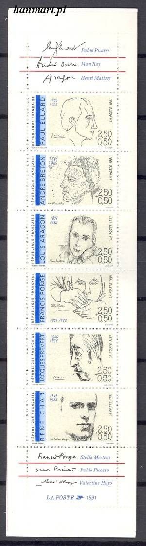 Znaczek Francja 1991 Mi mh 23 Czyste **