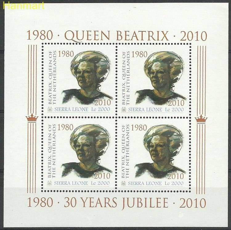 Znaczek Sierra Leone 2010 Mi per5323II(bl2) Czyste **