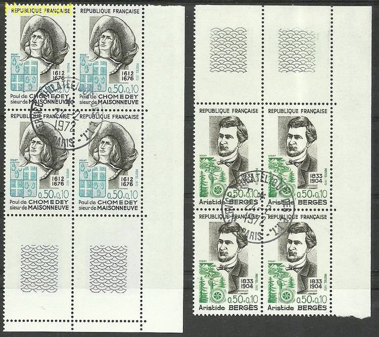 Znaczek Francja 1972 Mi marvie1782-1783 Stemplowane