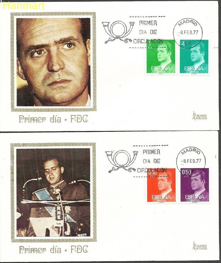 Znaczek Hiszpania 1977 Mi 2279-2282 FDC