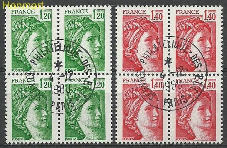 Znaczek Francja 1980 Mi vie2215-2216Av Stemplowane