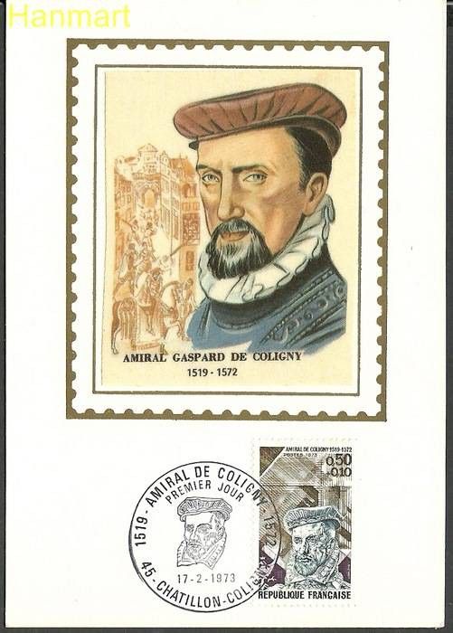 Znaczek Francja 1973 Mi S1822 Karta Max