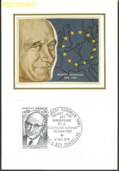 Znaczek Francja 1975 Mi S1918 Karta Max