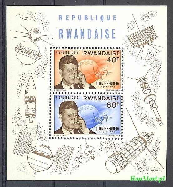 Znaczek Rwanda 1965 Mi bl 5 Czyste **