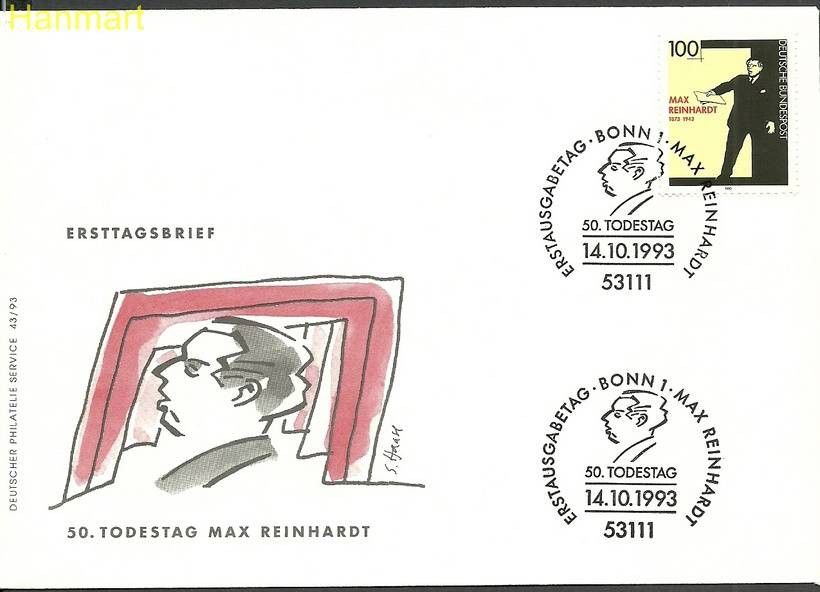 Znaczek Niemcy 1993 Mi 1703 FDC