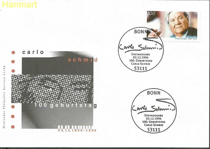 Znaczek Niemcy 1996 Mi 1894 FDC