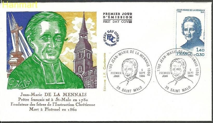 Znaczek Francja 1980 Mi 2218 FDC