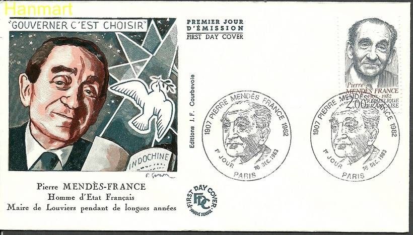 Znaczek Francja 1983 Mi 2423 FDC
