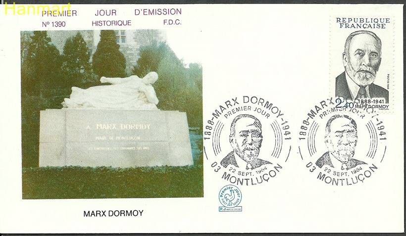 Znaczek Francja 1984 Mi 2462 FDC