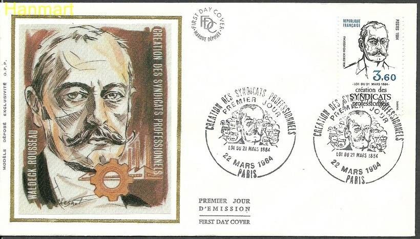 Znaczek Francja 1984 Mi 2431 FDC
