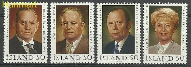 Znaczek Islandia 1994 Mi 808-811 Czyste **
