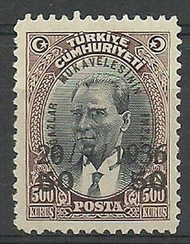 Znaczek Turcja 1936 Mi 1009 Z podlepką *