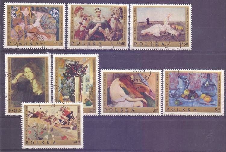 Polska 1969 Mi 1941-1948 Fi 1794-1801 Stemplowane