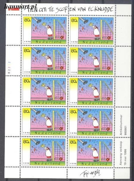 Znaczek Holandia 1998 Mi ark 1657 Czyste **