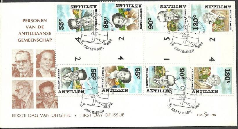 Znaczek Antyle Holenderskie 1988 Mi 642-645 FDC
