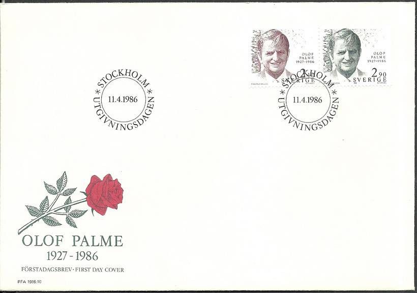 Znaczek Szwecja 1986 Mi 1384-1385 FDC