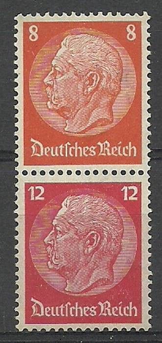 Znaczek Deutsches Reich / III Rzesza 1934 Mi 517+519 Z podlepką *