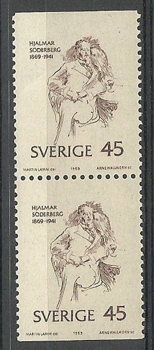 Znaczek Szwecja 1969 Mi 653DoDu Czyste **