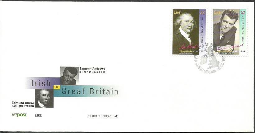 Znaczek Irlandia 1994 Mi 869-870 FDC
