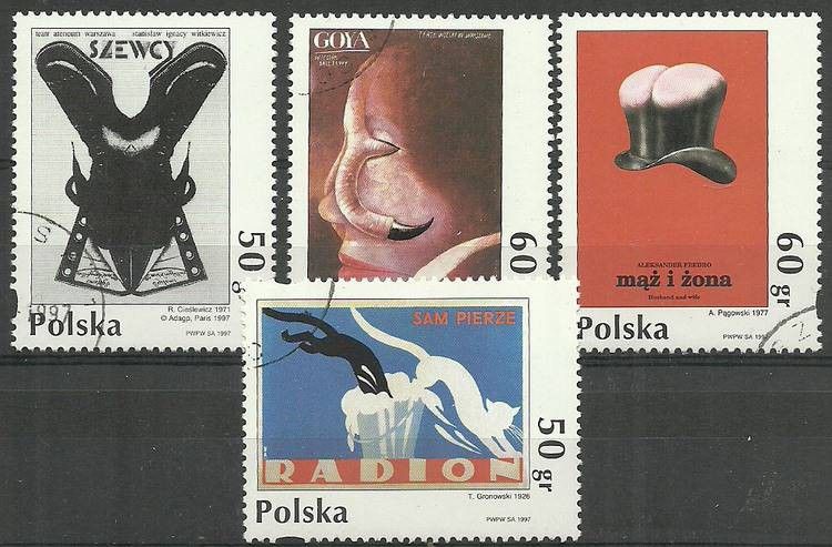Polska 1997 Mi 3678-3681 Fi 3530-3533 Stemplowane