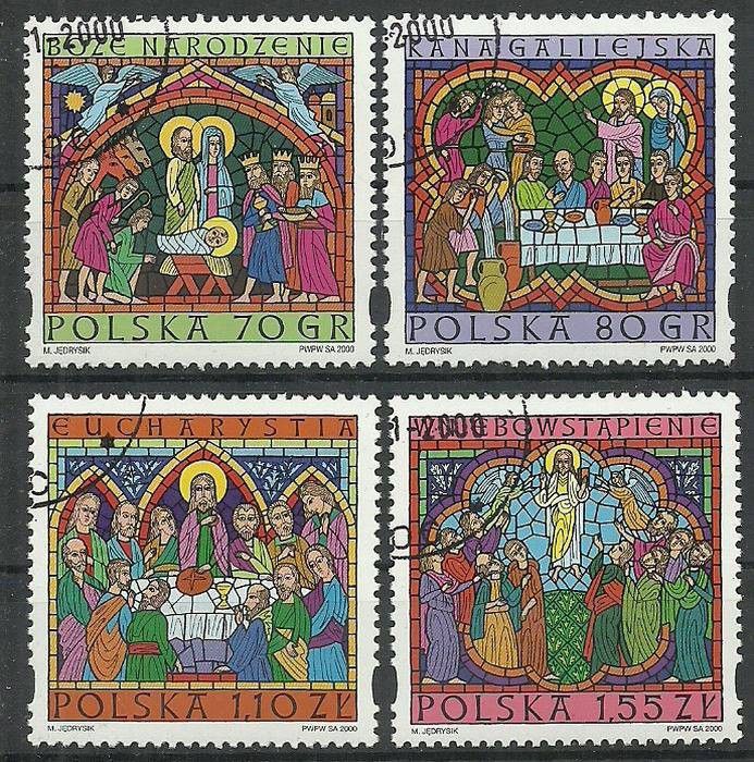 Polska 2000 Mi 3869-3872 Fi 3721-3724 Stemplowane