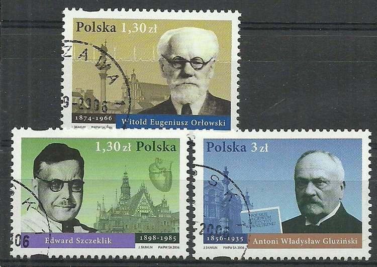 Polska 2006 Mi 4253-4255 Fi 4103-4105 Stemplowane