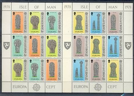 Znaczek Wyspa Man 1978 Mi ark 122-127 Czyste **