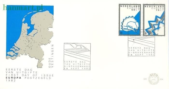 Znaczek Holandia 1982 FDC
