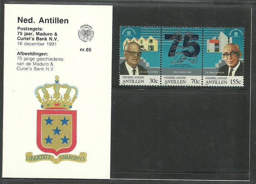 Znaczek Antyle Holenderskie 1991 Mi 736-738 Czyste **