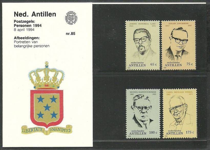 Znaczek Antyle Holenderskie 1994 Mi 802-805 Czyste **