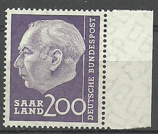 Znaczek Saara 1957 Mi 399 Czyste **