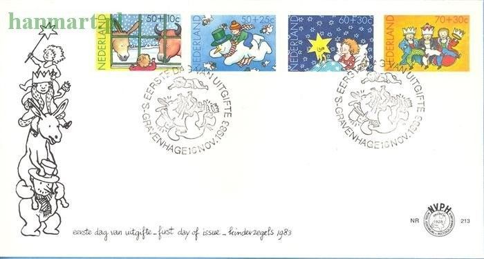 Znaczek Holandia 1983 Mi 1241-1244 FDC