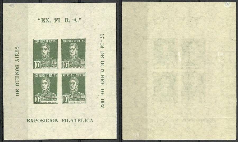 Znaczek Argentyna 1935 Mi bl 1 Czyste **