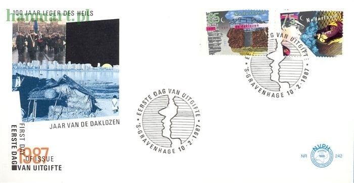 Znaczek Holandia 1987 Mi 1311-1312 FDC