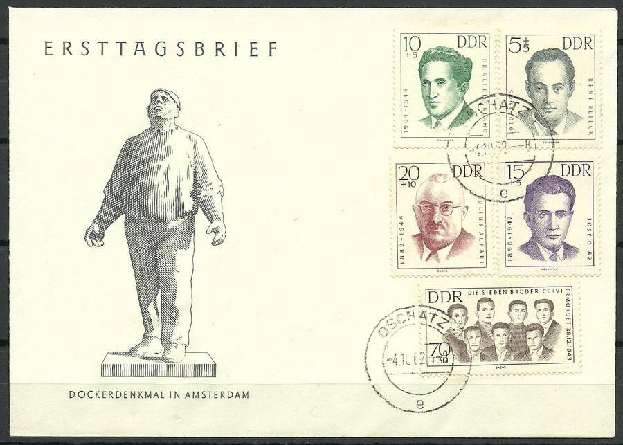 Znaczek NRD / DDR 1962 Mi 918-922 FDC