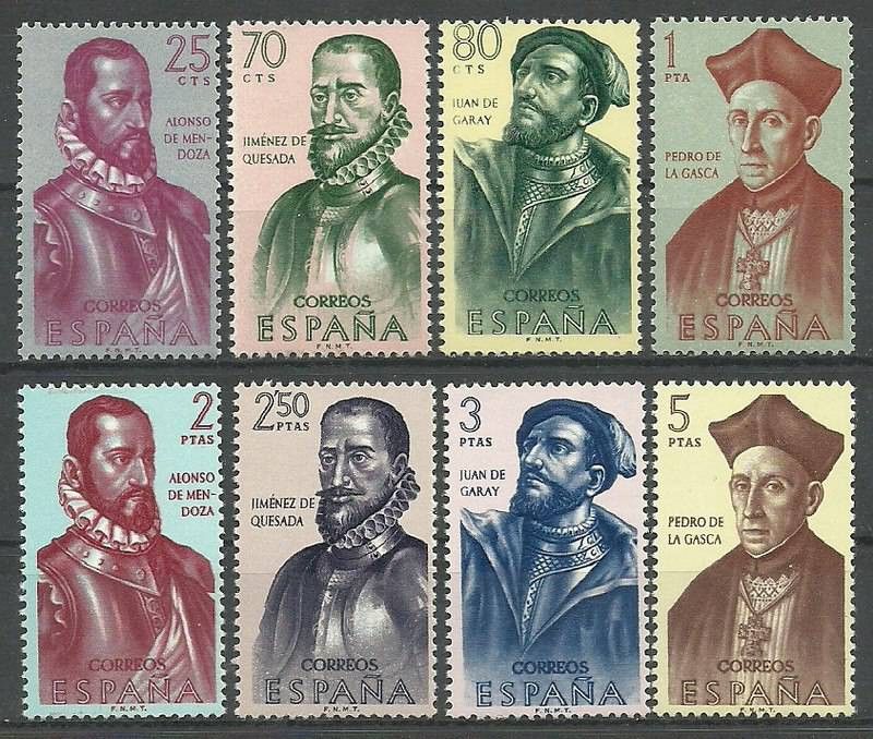 Znaczek Hiszpania 1962 Mi 1346-1353 Czyste **