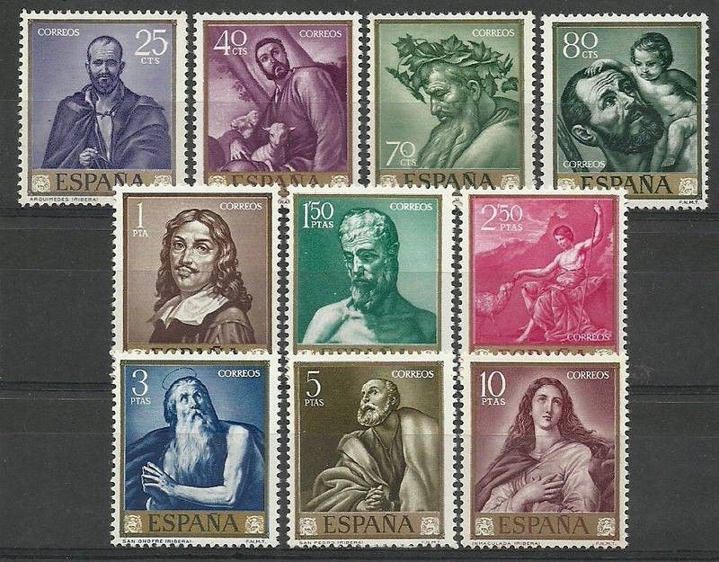 Znaczek Hiszpania 1963 Mi 1384-1393 Czyste **