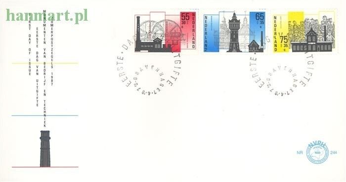 Znaczek Holandia 1987 Mi 1315-1317 FDC
