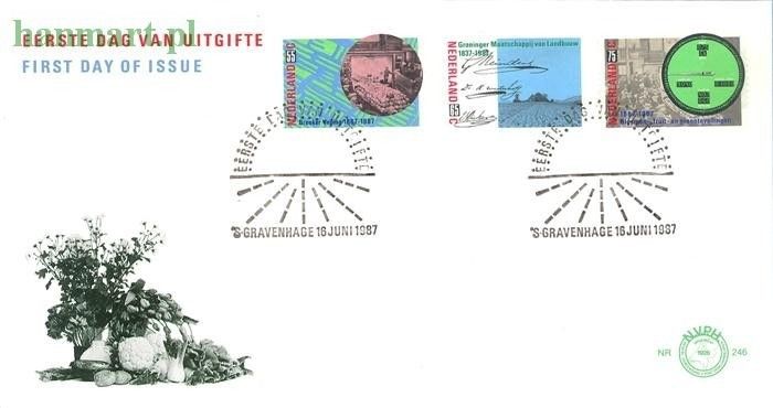 Znaczek Holandia 1987 Mi 1320-1322 FDC