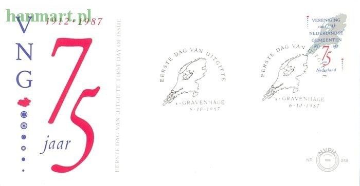 Znaczek Holandia 1987 Mi 1326 FDC