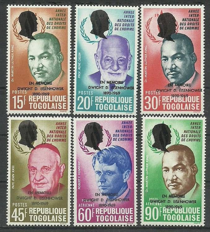 Znaczek Togo 1969 Mi 719-724 Czyste **