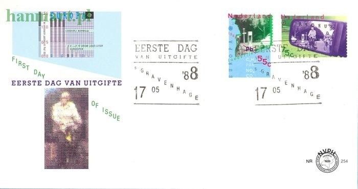 Znaczek Holandia 1988 Mi 1343-1344 FDC