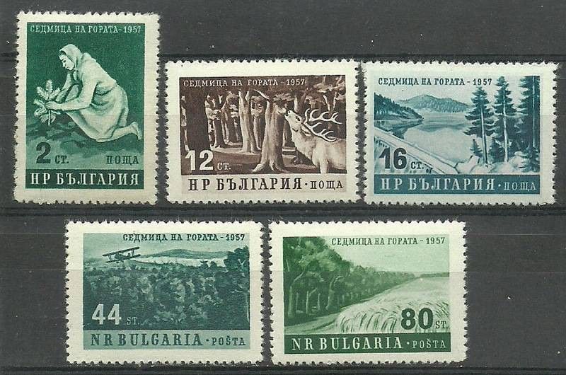 Znaczek Bułgaria 1957 Mi 1035-1039 Czyste **