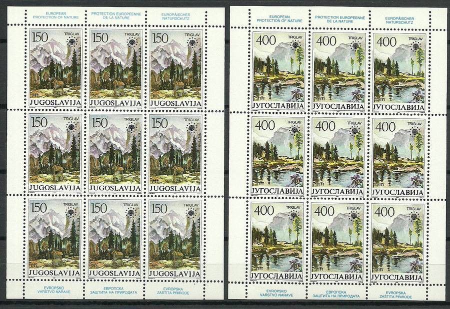 Znaczek Jugosławia 1987 Mi ark 2211-2212 Czyste **
