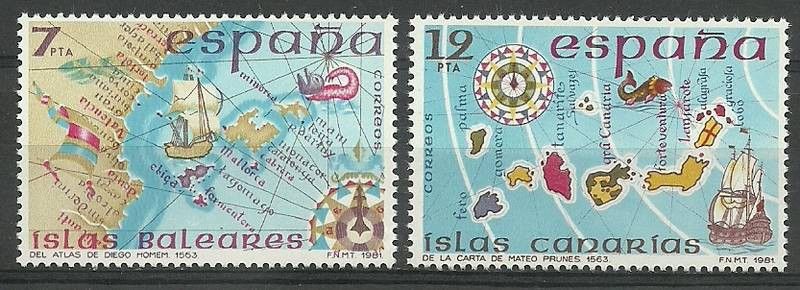 Znaczek Hiszpania 1981 Mi 2505-2506 Czyste **