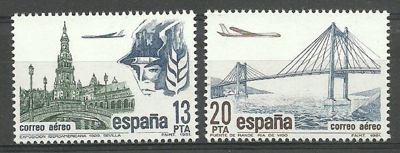 Znaczek Hiszpania 1981 Mi 2524-2525 Czyste **